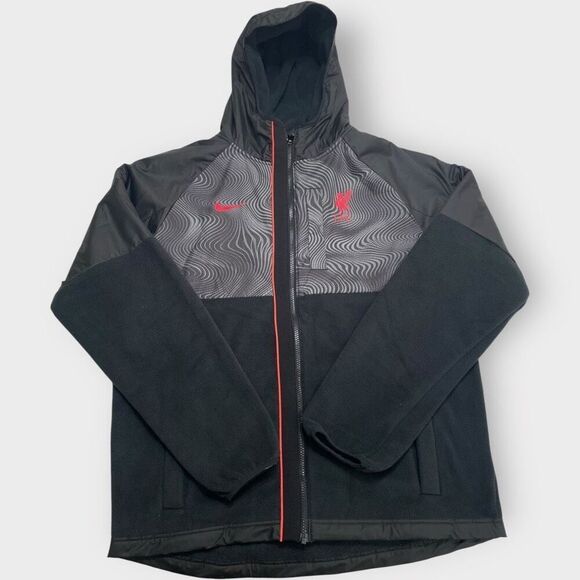 Nike Liverpool FC Winterized Full Zip Fleece Lined Jacket Mens size L DN3112-010 - Picture 1 of 12